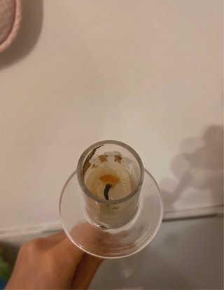 Portacandele lungo in vetro