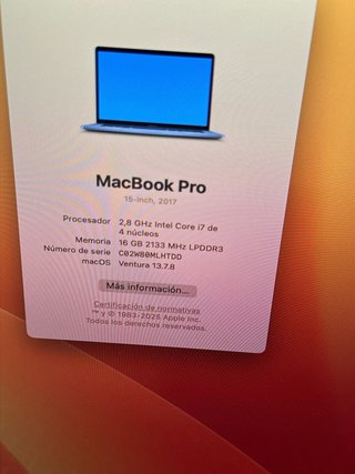 MacBook Pro 15 2018 i7 16GB RAM 500GB SSD