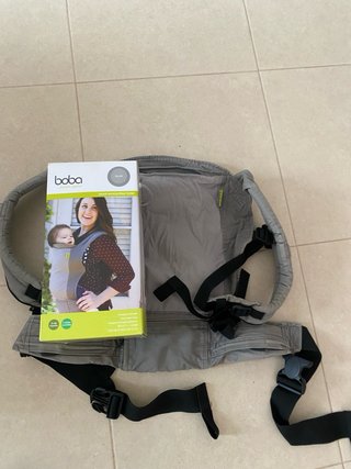 Mochila Portabebés Booba Gris