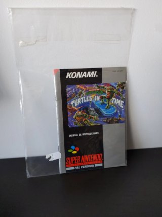 Manual Turtles in Time Español SNES Konami