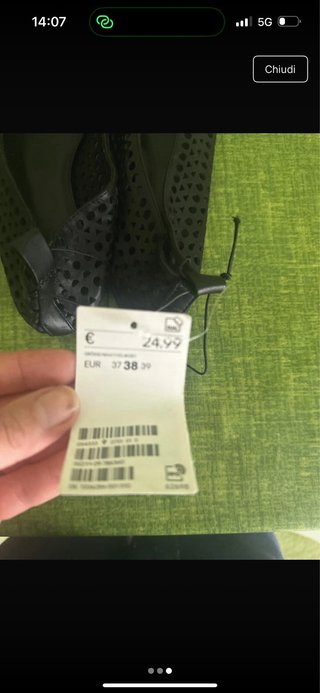 Scarpe ballerine nere traforate