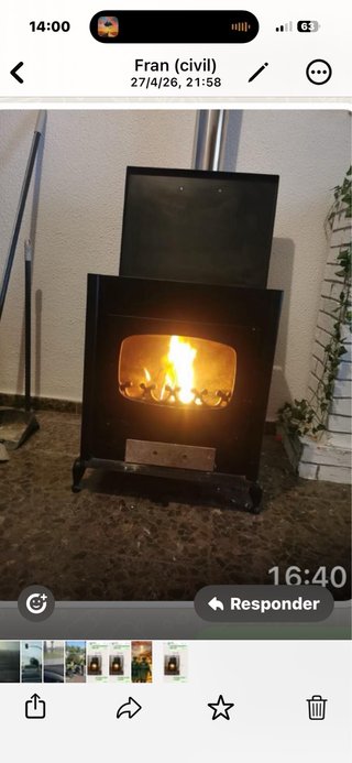 Chimenea de hierro forjado