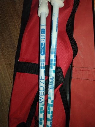 Esquís Elan A04 con fijaciones y funda