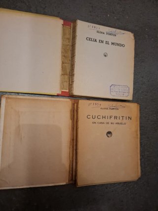 Dos libros de Elena Fortún (Cuchifritín y Celia)