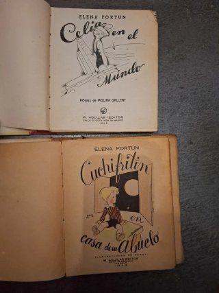 Dos libros de Elena Fortún (Cuchifritín y Celia)