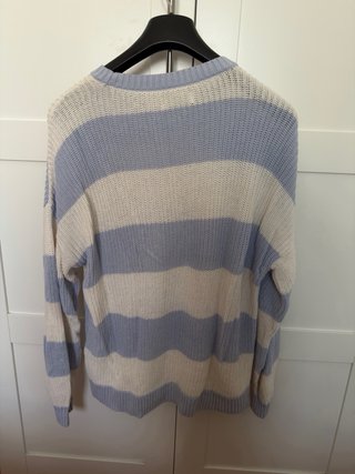 Jersey Hollister rayas azul pastel y blanco