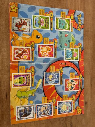 Álbum Cromos completo Pokémon Sticker Album Merlin
