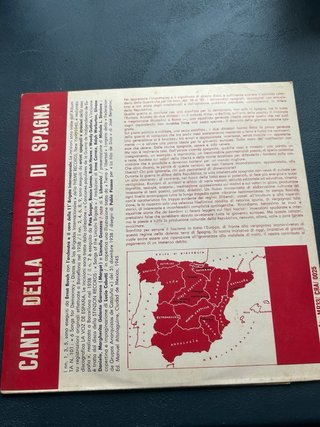 Vinilo Canti de Guerra di Spagna 1936-1939