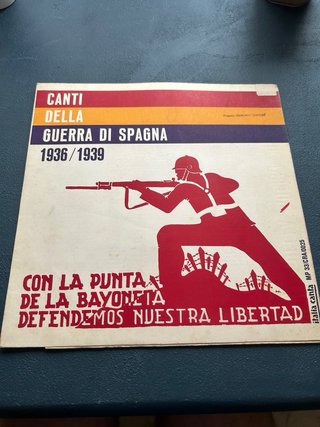 Vinilo Canti de Guerra di Spagna 1936-1939