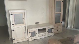 Mueble comedor modular blanco roto