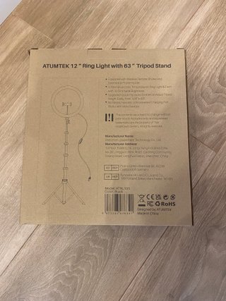 Aro de Luz Atumtek 12 + Trípode 1.6m