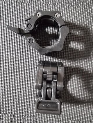 Abrazaderas para barra olímpica 50mm Negras