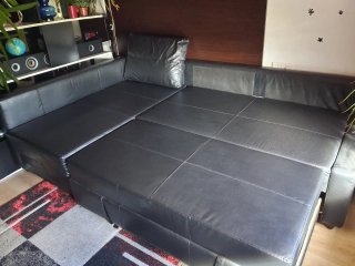 Sofá Cama Chaise Longue Friheten Ikea Negro