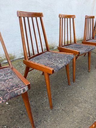 Juego de 6 sillas de madera