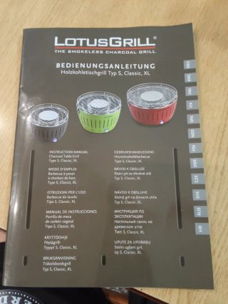 LotusGrill Barbacoa Portátil Negra/Azul