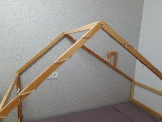 Cama casita madera infantil Vertbaudet