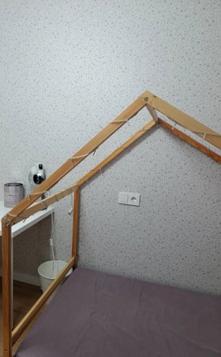 Cama casita madera infantil Vertbaudet
