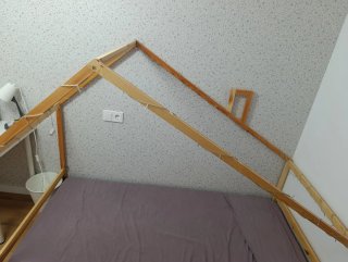 Cama casita madera infantil Vertbaudet