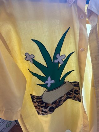 Camisa Laurent d’Obernais T40 Amarilla
