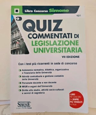 Quiz commentati di legislazione universitaria