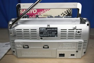 Radio Cassette Sanyo BIG-100K Plata