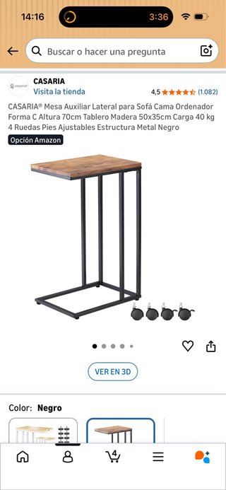 Mesa auxiliar Casaria nueva