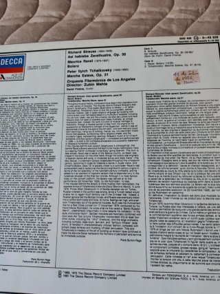 LPs Richard Strauss: Arabella, Don Juan, Zaratustr