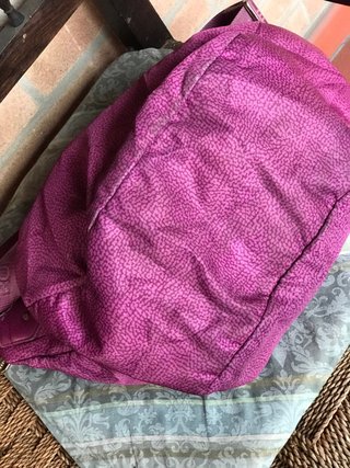 Borbonese borsa mezza luna fucsia