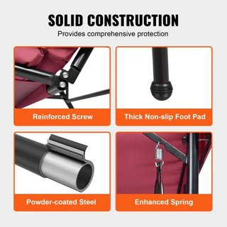 Silla Colgante de Patio para 3 Personas, Columpio con Dosel Convertible, Patio Exterior con Dosel Ajustable, Cojín Grueso Desmontable y Estructura de Acero Aleado, para Balcón, Jardín, Junto a la ...