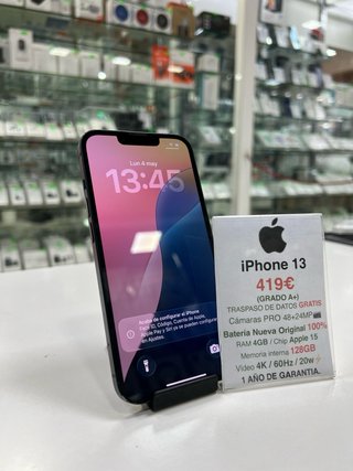 iPhone 13 128GB Negro - Grado A+