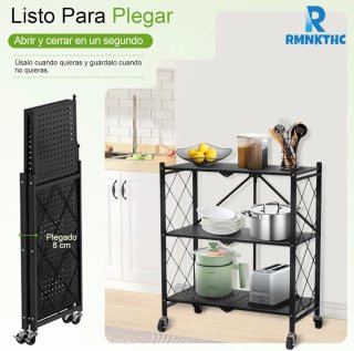Estantería plegable 3 niveles carga pesada