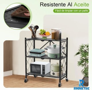Estantería plegable 3 niveles carga pesada
