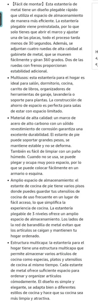 Estantería plegable 3 niveles carga pesada
