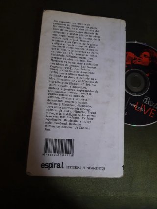 Lote CD The Doors Live y Libro Jim Morrison