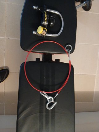 Cable acero y antirrobo remolque caravana