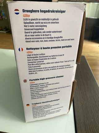 Pistola de agua a presión portatil.