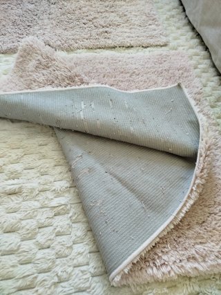 Dúo alfombras Ikea Lindknud rosa pastel