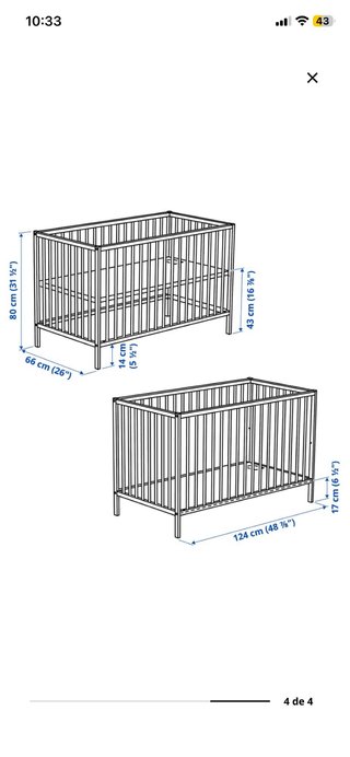 Cuna IKEA Singlar + Colchón
