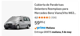 Cubierta Parabrisas Coche
