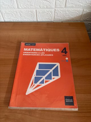 Matemàtiques orientades a las ensenyances aplic...
