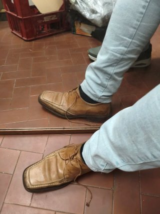 Scarpe eleganti uomo beige