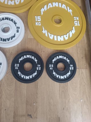 Lote discos olímpicos Maniak 115kg