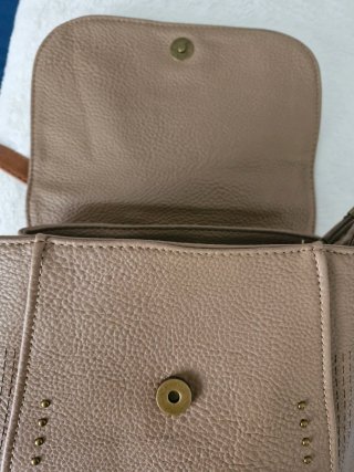 Bolso Mochila Beige y Marrón