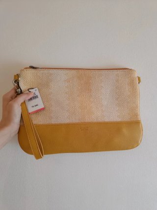 Bolso Misako Beige y Amarillo Nuevo