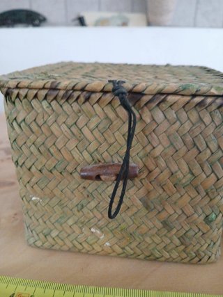 Set 2 Cesti Rattan Intrecciato