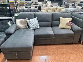 Sofá Cama Chaise Longue Gris