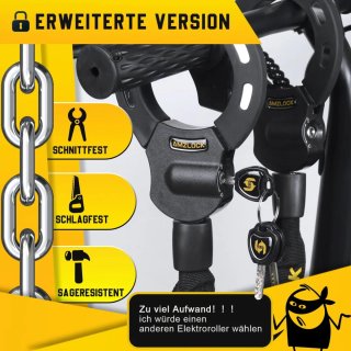 Candado y funda para patinete eléctrico