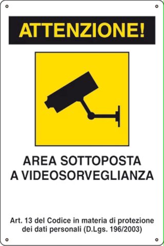 Cartello videosorveglianza