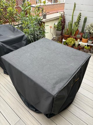 Mesa de madera 90x90cm exterior/interior