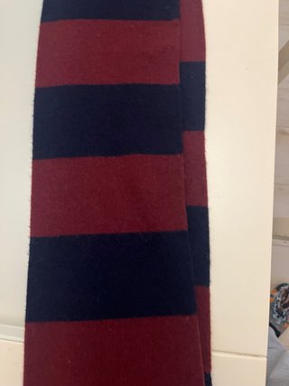 Bufanda Hackett London Rayas Rojo y Negro